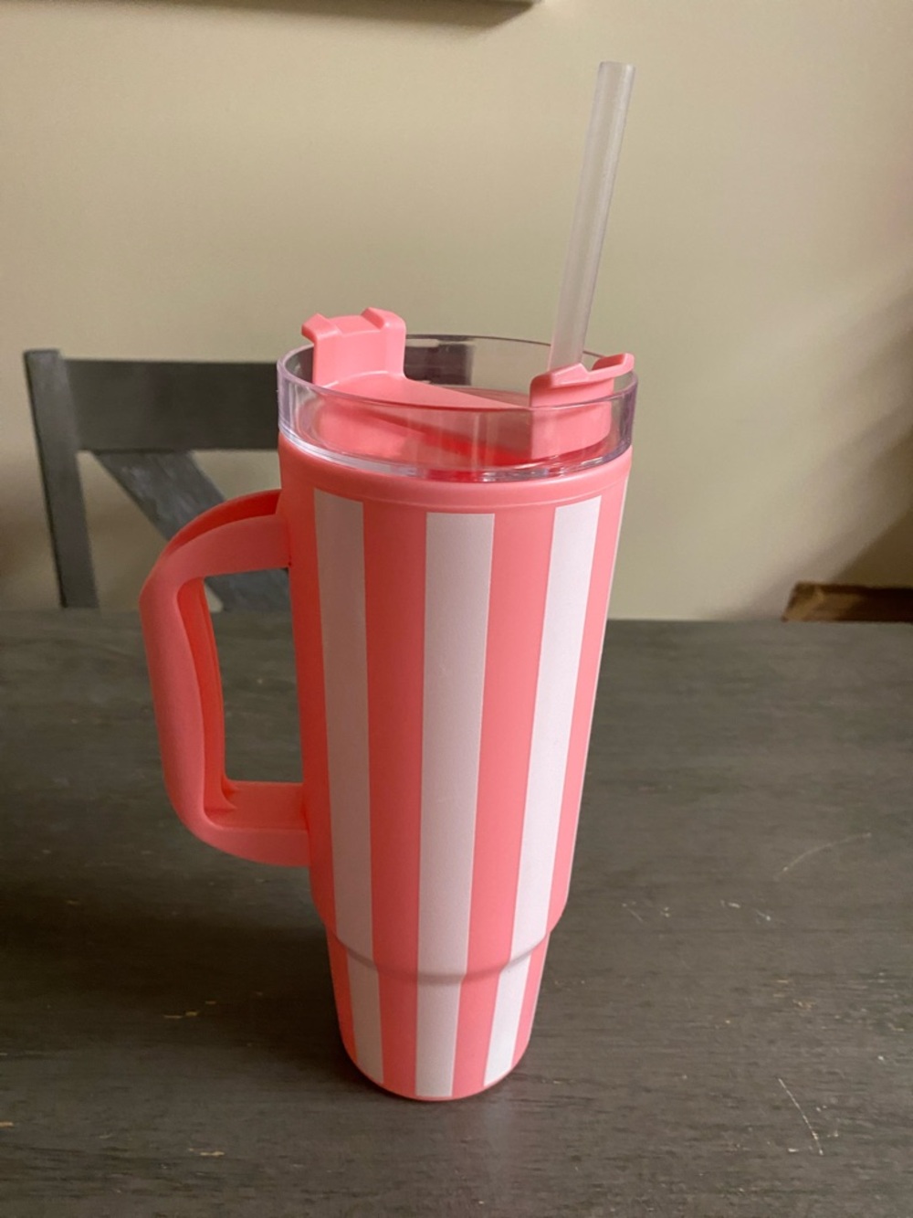 Striped Insulated Travel Mug